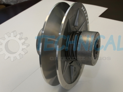 Koło pasowe wariatorowe ze sprężyną