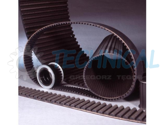 Pasy zębate gumowe z rękawa HTD Standard