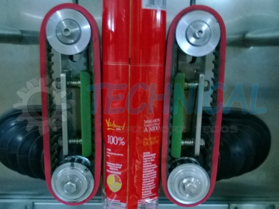 pasy zębate z pokryciem gumowym do ciągnięcia folii