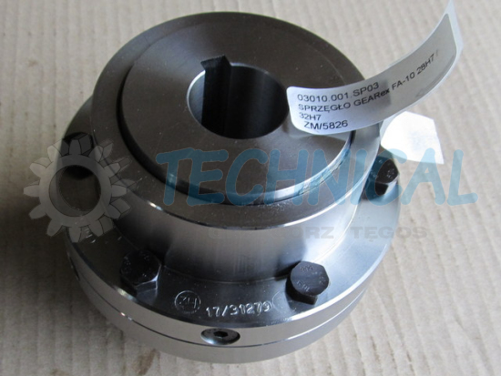 Sprzęgła zębate całostalowe KTR Gearex