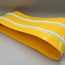 Taśma transportująca pu żółte z dwoma klinami prowadzącymi 