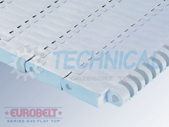 Taśmy transportowe modułowe, Eurobelt  E40 Flat Top