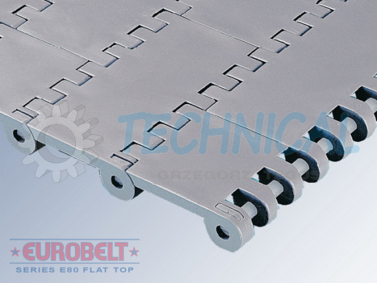 Taśmy modularne, Eurobelt  E80 Flat Top