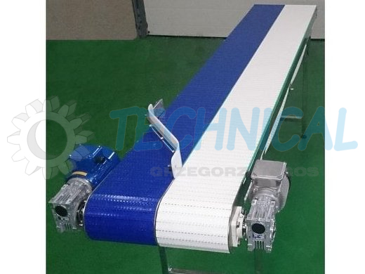 Przenośnik transportujący z taśmami modularnymi