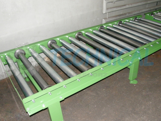 Transporter rolkowy grawitacyjny