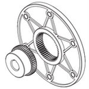 Sprzęgła zębate z tarcz poliamidową do silników spalinowych 