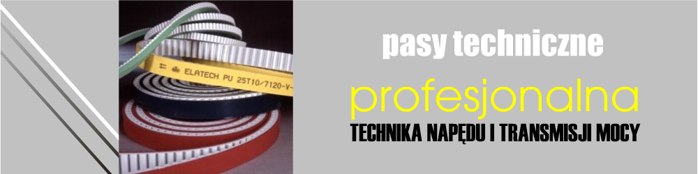 Paski zębate z pokryciem i zabierakami 